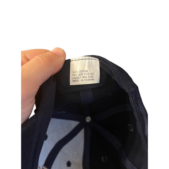 Martell Cognac Limited Edition Logo SnapBack Hat Cap Navy Blue MINT - Picture 4 of 4